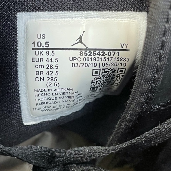 Nike Jordan 1 Mid SE Lakers 852542-071 Yellow Toe 10.5 - Picture 5 of 10